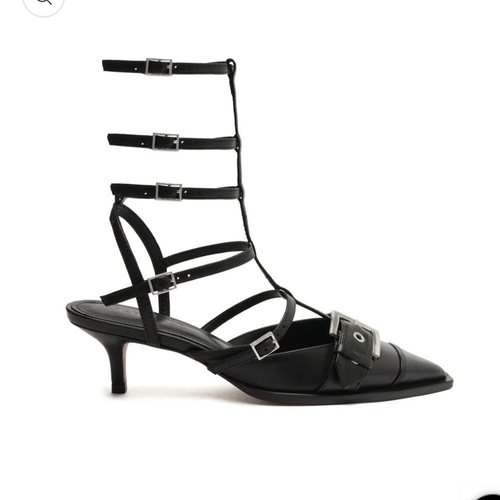 Schutz leather penny pump black size 8.5